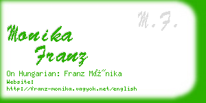 monika franz business card